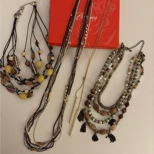Premier lot of Multi-Style Necklace Collection in Gold and Brown